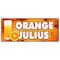 Signmission ORANGE JULIUS BANNER SIGN fresh drinks cold ice soda water B-120 Orange Julius - alternate 1